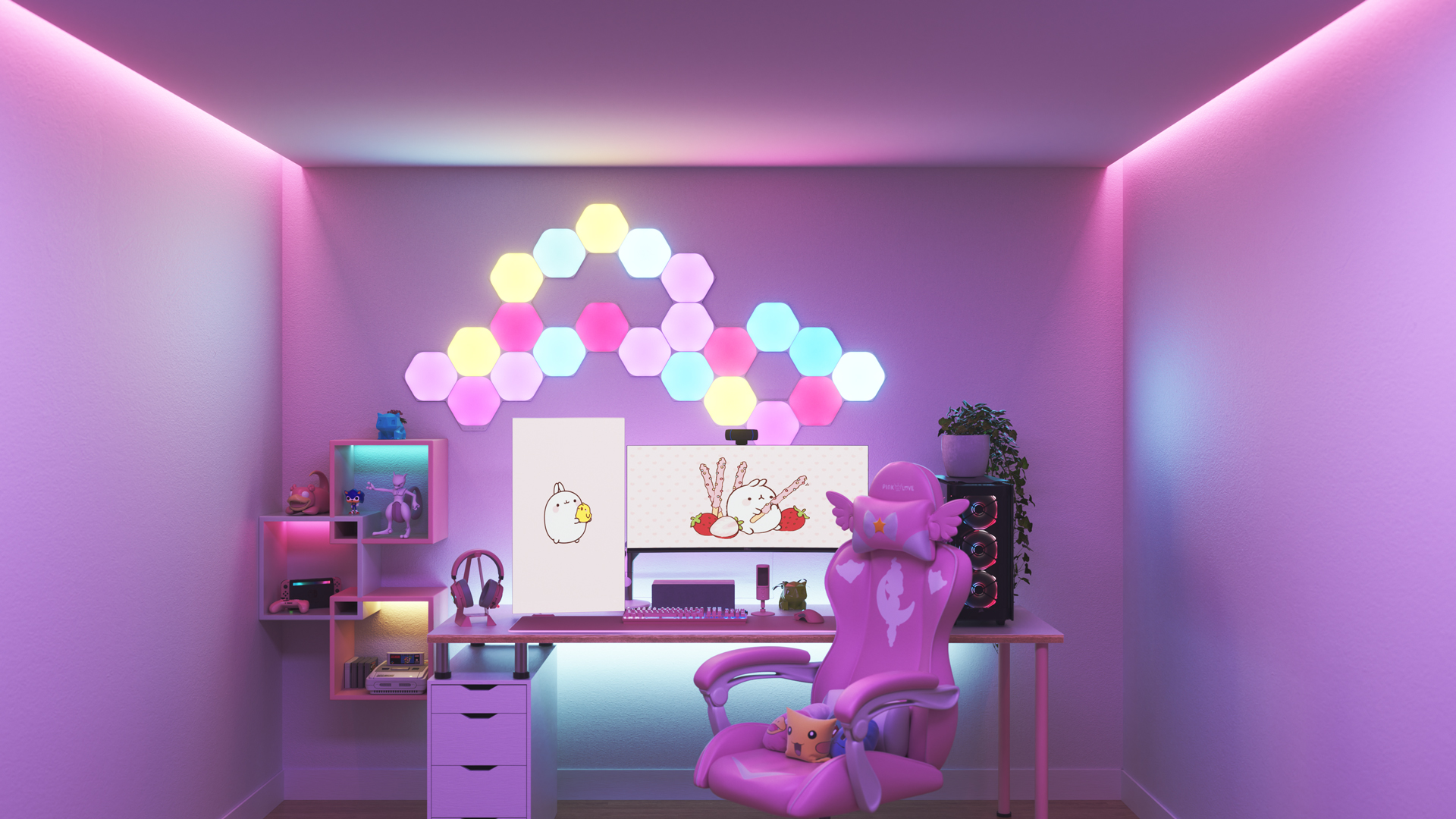 Voici une image de lignes kawaii.