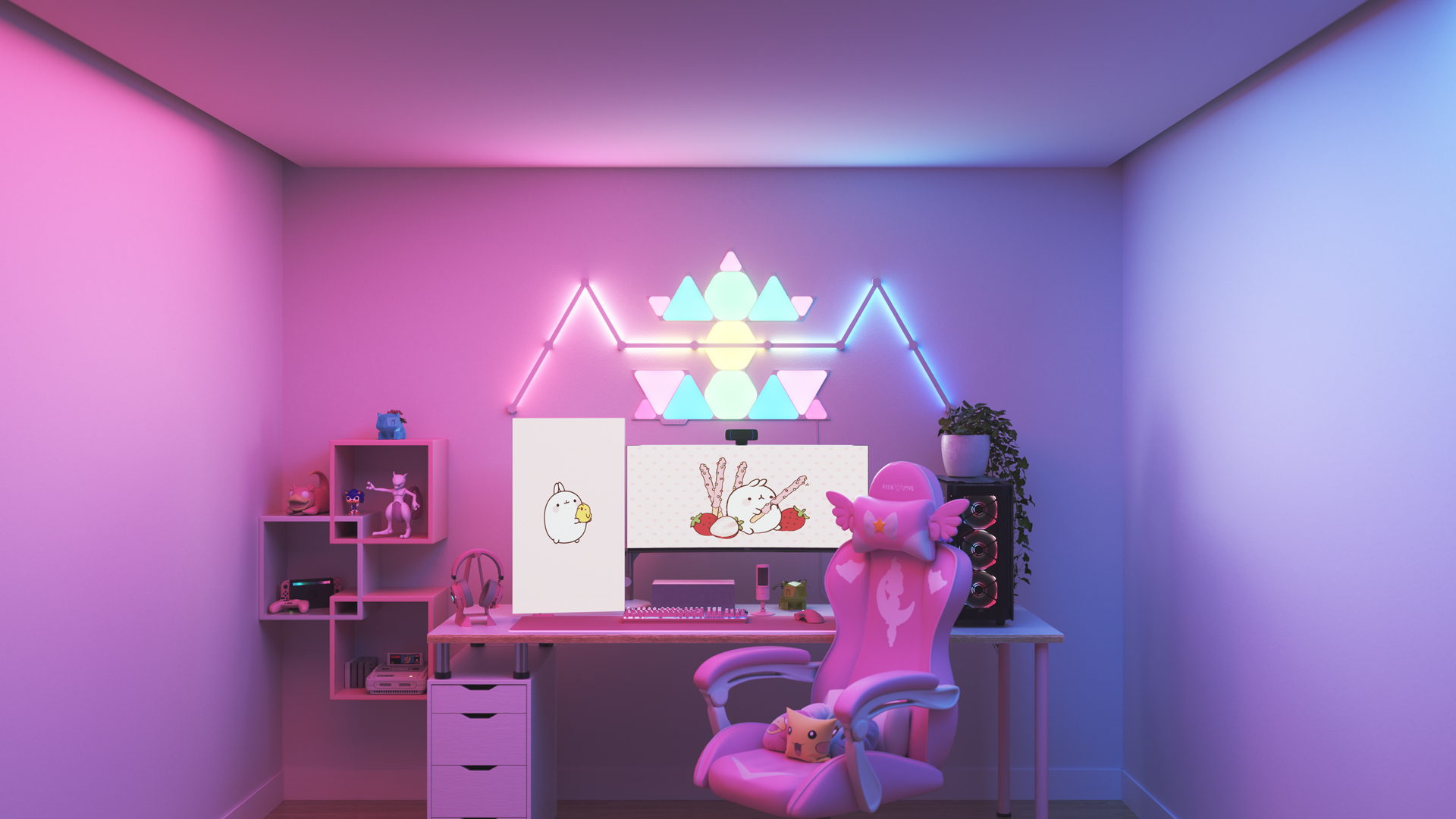 Voici une image de lignes kawaii.