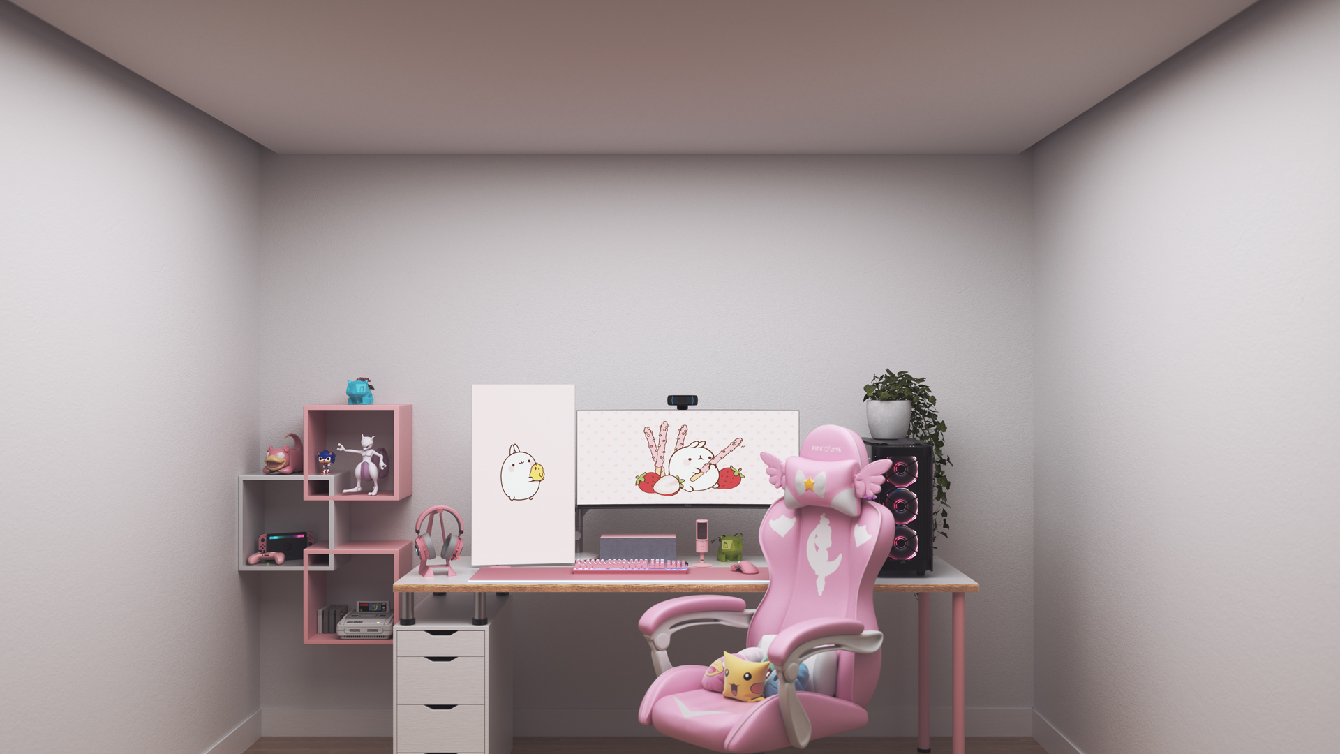 Espace de jeu au style Kawaii