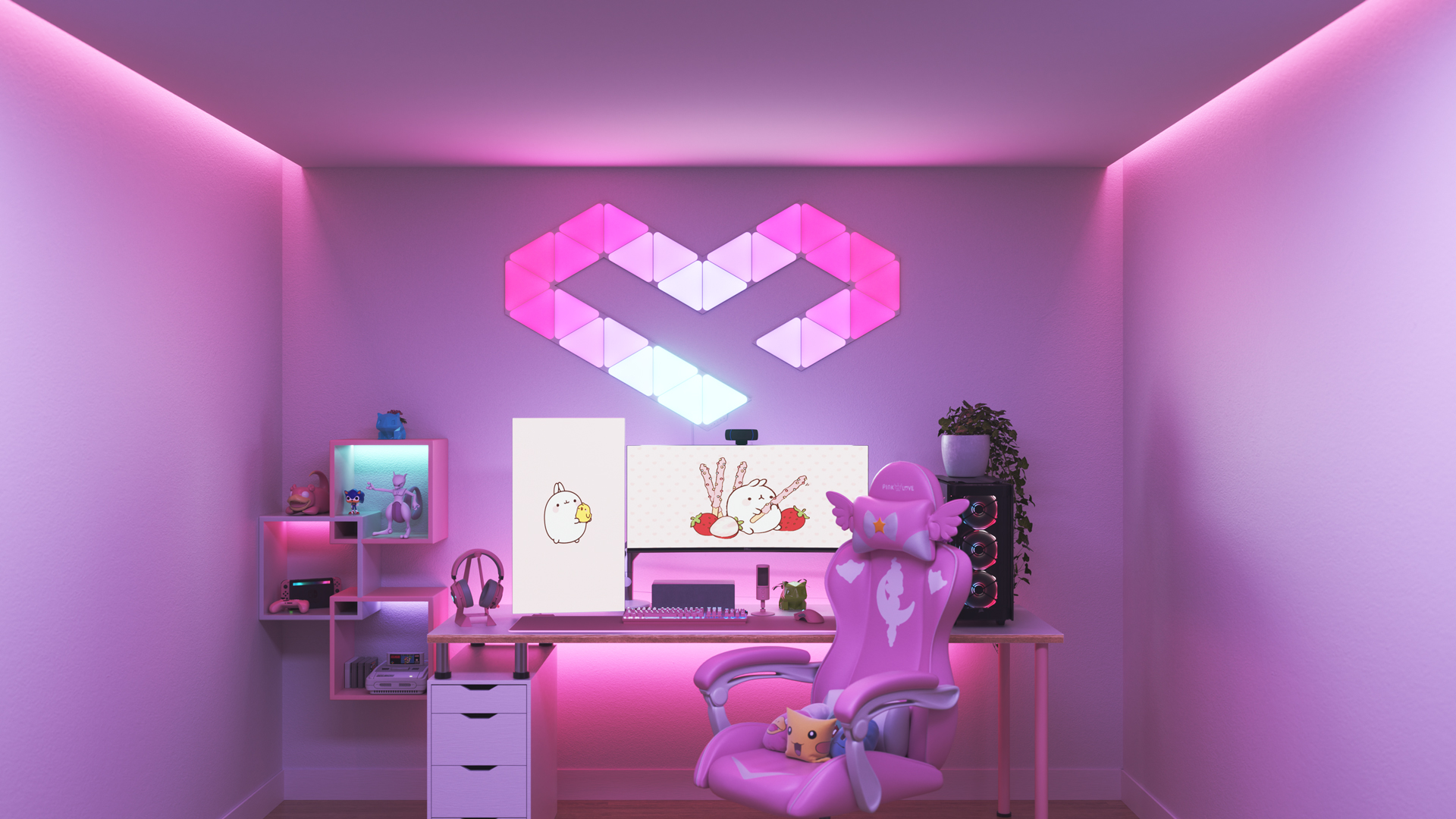 Voici une image de lignes kawaii.