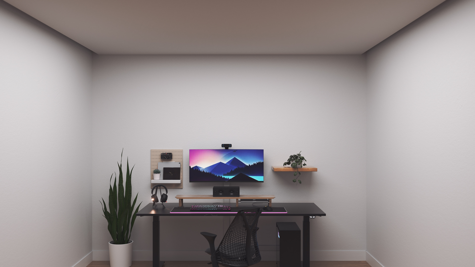 Espace de jeu au style minimaliste