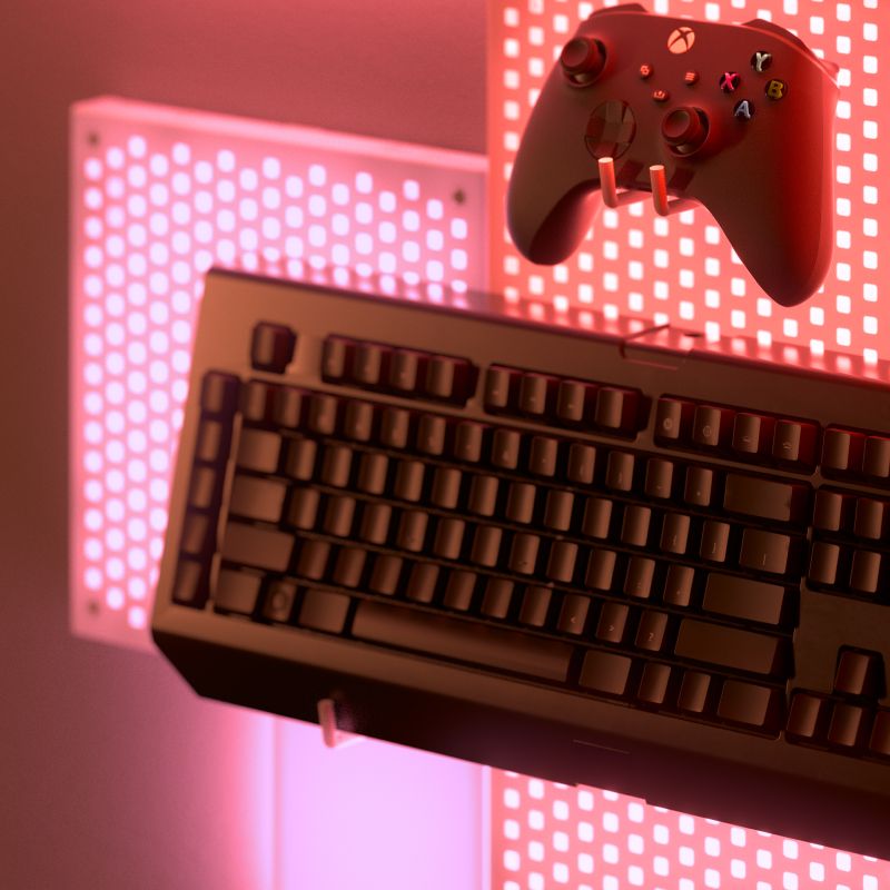 Nanoleaf blocks Light Pegboard environment image