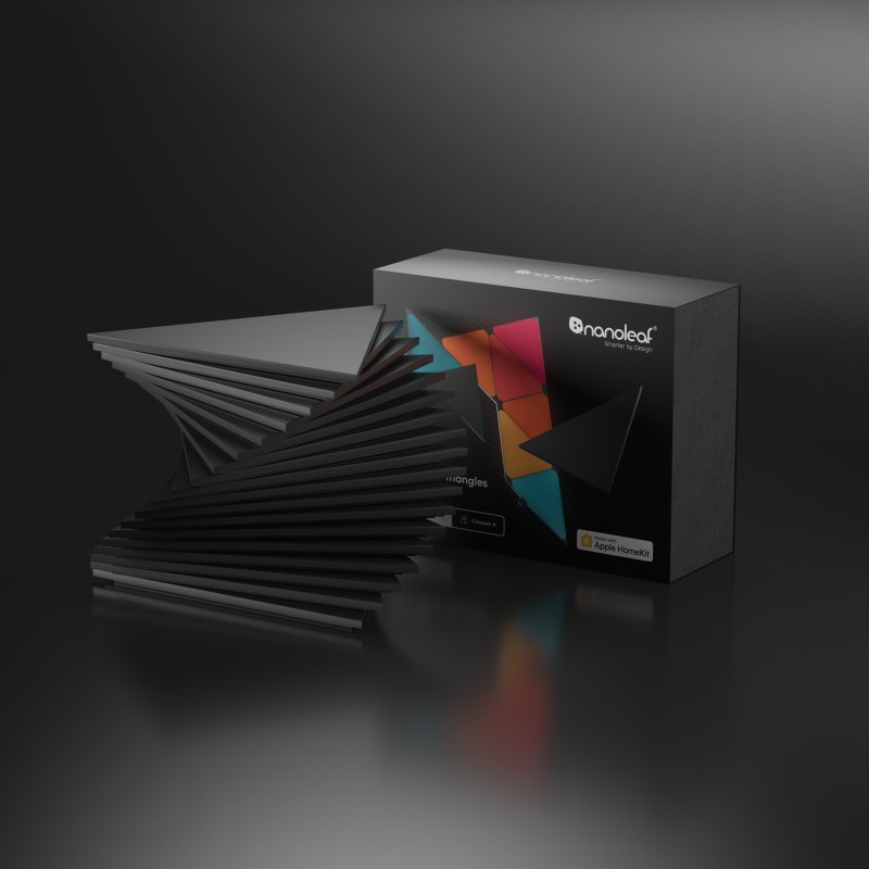 専用 Nanoleaf Shapes Triangleスマーターキット Nanoleaf Shapes Triangles Smarter Kit Base kit with 7