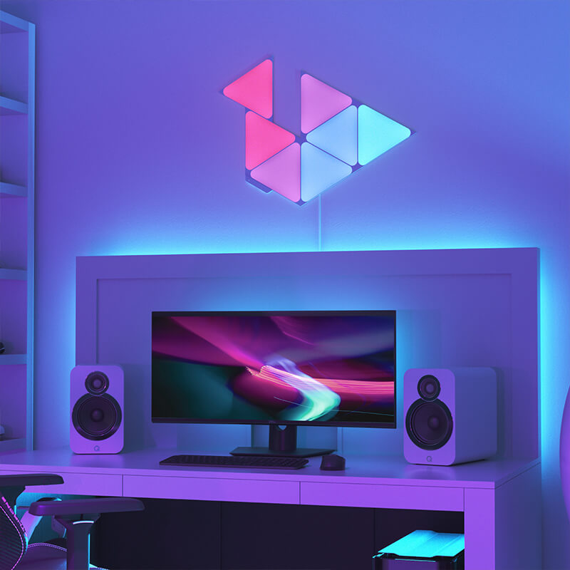 Nanoleaf Shapes Triangles Smarter Kit Base kit with 7