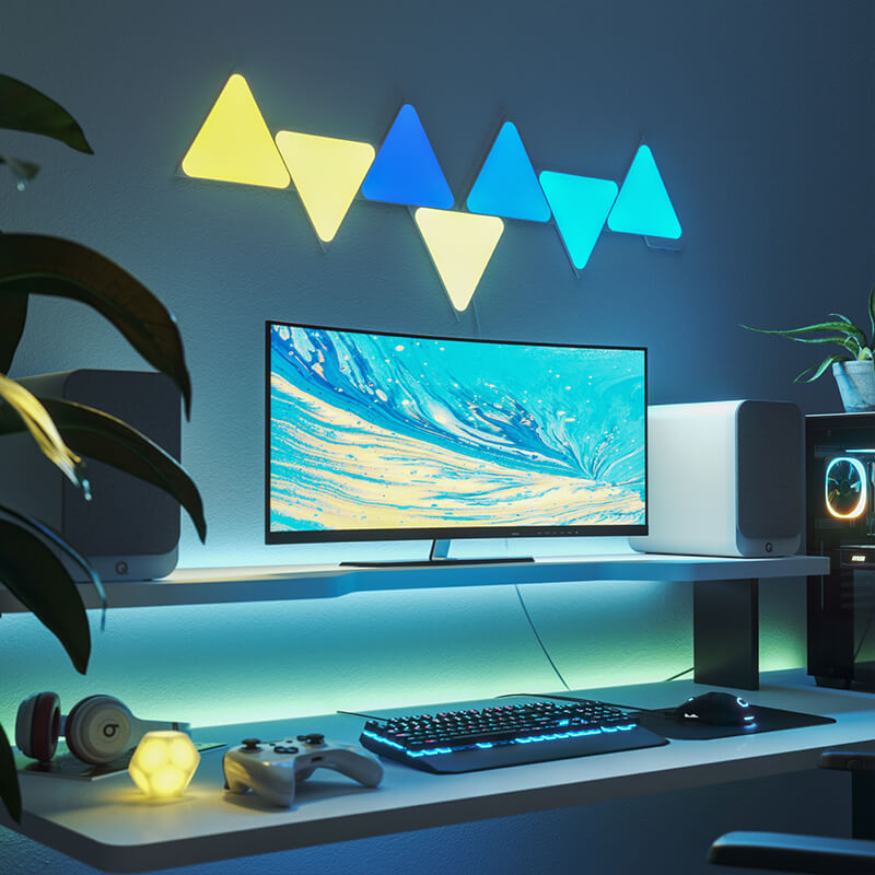 Nanoleaf Shapes WiFi and Thread Smart RGBW 16M+ Color LED