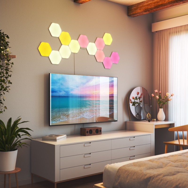 Nanoleaf Shapes - Hexagons Smarter Kit (7 Panels) : Amazon