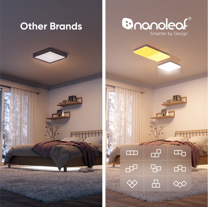 Nanoleaf skylight 6 pack compare image